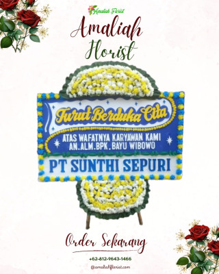Papan Bunga Duka di Lengkong Gudang Timur