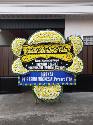 Papan Bunga Duka di Lengkong Gudang Timur